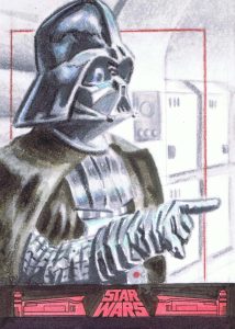 Darth Vader 40th anniversary sketch card for topps