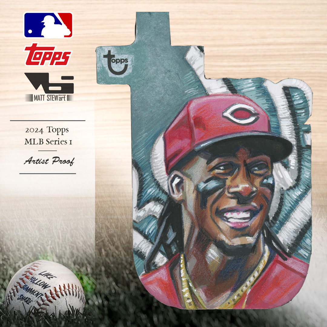 Topps 2024 Series 1 Baseball Trading Cards Artwork